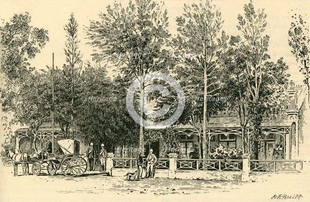 'President Kruger's Residence at Pretoria', c1900. Creator: A.E. Huitt.