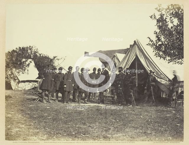 President Lincoln on Battle-Field of Antietam, October 1862. Creator: Alexander Gardner.