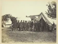 President Lincoln on Battle-Field of Antietam, October 1862. Creator: Alexander Gardner