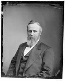 President Rutherford B. Hayes, between 1865 and 1880. Creator: Unknown