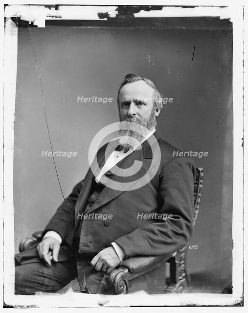 President Rutherford B. Hayes, between 1865 and 1880. Creator: Unknown.