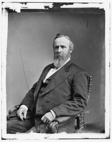 President Rutherford B. Hayes, between 1865 and 1880. Creator: Unknown