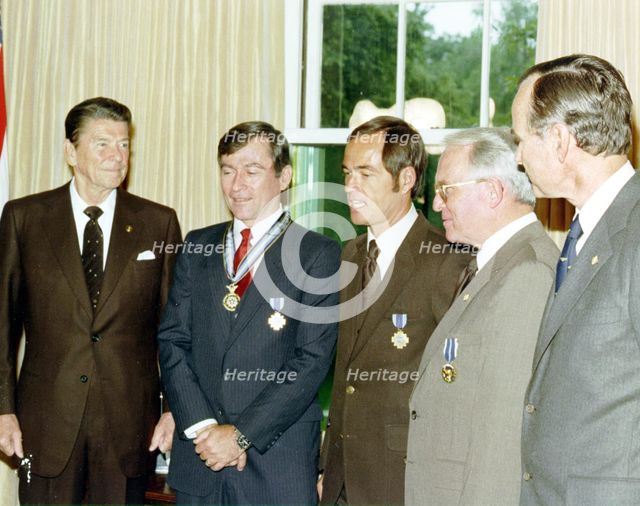 President Reagan Presents Medals, 1981. Creator: NASA.