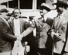 President Roosevelt, returning to Miami, Florida, USA, after a fishing trip, 13 April, 1934. Creator: Unknown