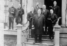 President Taft, Sec'y Knox at home of Ansley Wilcox, Buffalo, 1905. Creator: Bain News Service