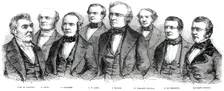 President Taylor and his Cabinet - daguerreotyped by Brady, 1850. Creator: W Thomas