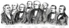 President Taylor and his Cabinet - daguerreotyped by Brady, 1850. Creator: W Thomas