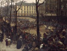 President Wilson's Escort, Place Saint-Augustin, 14–12–1918. Creator: Andre Devambez