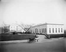 Presidential office and White House, Wash., D.C., between 1900 and 1910. Creator: Unknown