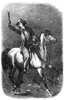 Presidential electioneering in New York - a street scene, 1864. Creator: Unknown