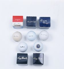 Presidential golf balls and boxes, 1970-92. Creator: Unknown