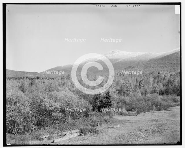 Presidential Range from Twin River, Mount Pleasant, White Mountains, between 1890 and 1901. Creator: Unknown.