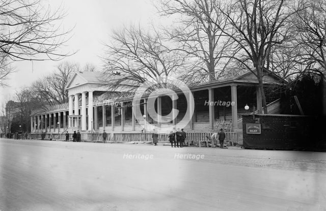 Presidential review stand, White House, 1913. Creator: Bain News Service.