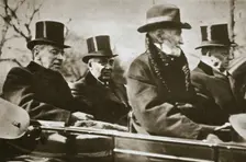 Presidents Wilson and Harding travelling to the Capitol, Washington DC, USA, 1921. Creator: Unknown