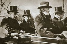 Presidents Wilson and Harding travelling to the Capitol, Washington DC, USA, 1921. Creator: Unknown