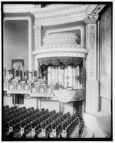 President's Box, Belasco Theater, between 1910 and 1920. Creator: Harris & Ewing