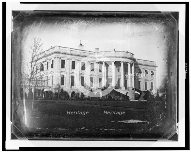 President's house (i.e. White House), Washington, D.C., ca. 1846. Creator: John Plumbe.