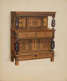 Press Cupboard, c. 1936. Creator: Anne Ger