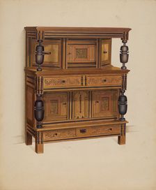 Press Cupboard, c. 1936. Creator: Anne Ger