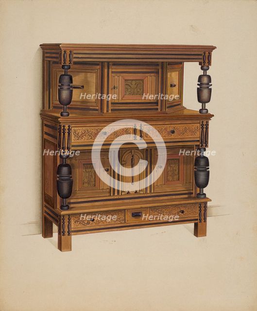 Press Cupboard, c. 1936. Creator: Anne Ger.