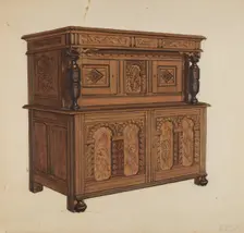 Press Cupboard, c. 1936. Creator: Francis Borelli