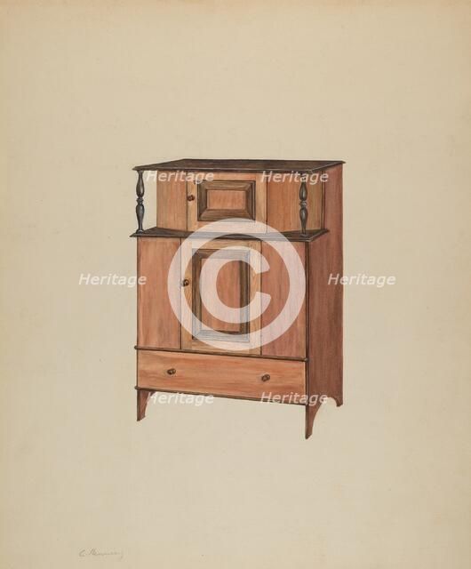 Press Cupboard, c. 1938. Creator: Charles Henning.