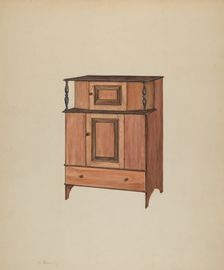 Press Cupboard, c. 1938. Creator: Charles Henning