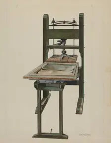 Press, c. 1937. Creator: William O. Fletcher