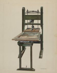 Press, c. 1937. Creator: William O. Fletcher