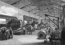 Press room, offices of the Daily Telegraph, Fleet Street, London, 1882