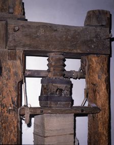 Press used to iron the paper in the Capellades Paper Museum
