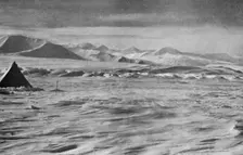 Pressure on the Beardmore Below the Cloudmaker Mountain c1911, (1913). Artist: Charles S Wright