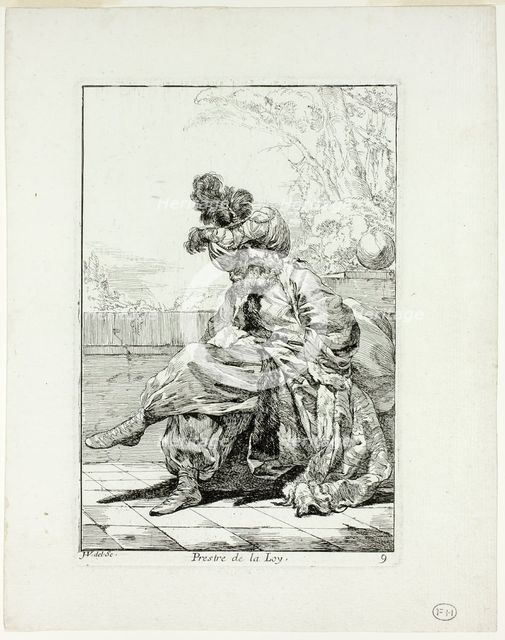 Prestre de la Loy, plate nine from Caravanne du Sultan à la Mecque, 1748. Creator: Joseph-Marie Vien the Elder.
