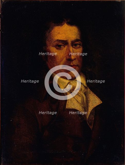 Presumed portrait of Camille Desmoulins (1760-1794), publicist and politician, 1792. Creator: Unknown.