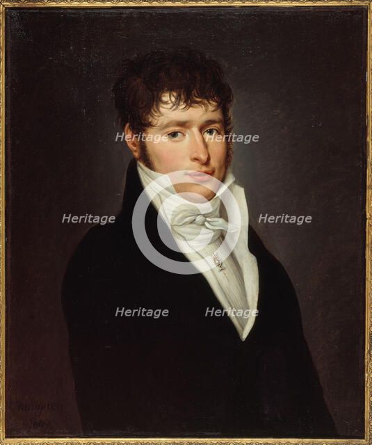 Presumed portrait of Jean Elleviou (1769-1842), first singer at the Opéra-Comique, 1809. Creator: Desire Adelaide Charles Maignen de Sainte-Marie.