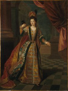Presumed portrait of Mademoiselle de Nantes (Louise-Francoise de Bourbon), in ballgown, c1690. Creator: Pierre Gobert