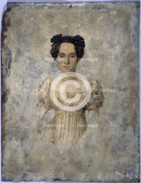 Presumed portrait of Marie Taglioni (1804-1884), dancer, 1828. Creator: Unknown.