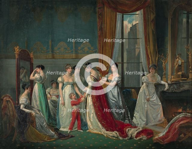 Preparation for the coronation.