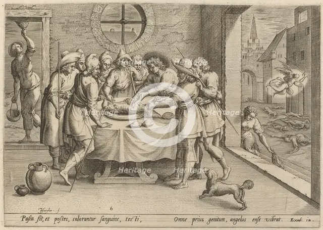 Preparation for the Passover, 1585. Creator: Johann Sadeler I.