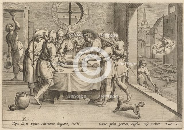 Preparation for the Passover, 1585. Creator: Johann Sadeler I.
