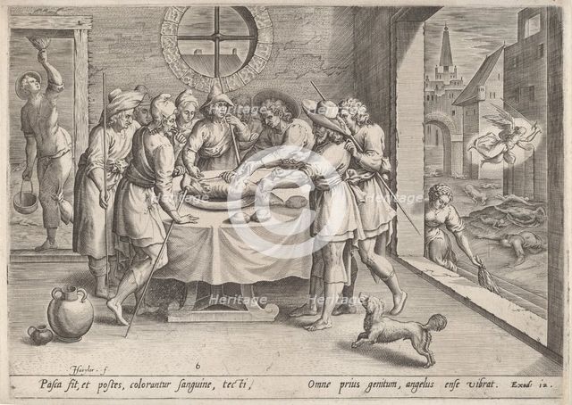 Preparation for the Passover, c.1585. Creator: Johann Sadeler I.