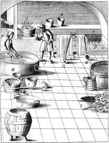 Preparation of copper and silver to be alloyed for production of coins, 1683. Creator: Unknown