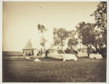 Preparation of the Emperor's Table, Camp de Châlons, 1857. Creator: Gustave Le Gray
