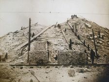 Preparation of the place for the construction of the Palace of the Soviets, ca 1931. Creator: Lebedev, Alexander Timofeevich (1868-1943)