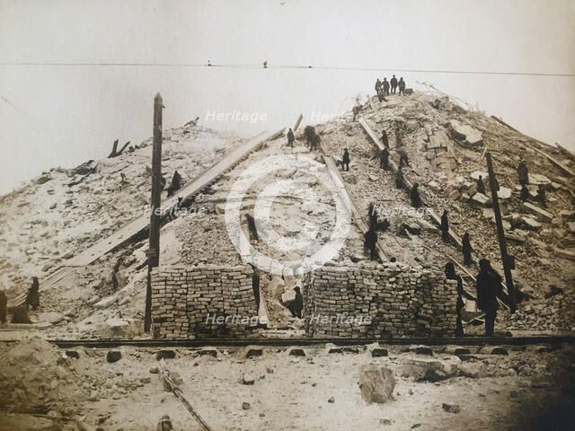 Preparation of the place for the construction of the Palace of the Soviets, ca 1931. Creator: Lebedev, Alexander Timofeevich (1868-1943).