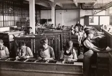Preparation room for fruit centres, Rowntree factory, York, Yorkshire, 1920