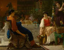 Preparations For The Festivities (The Floral Wreath), 1866. Creator: Sir Lawrence Alma-Tadema