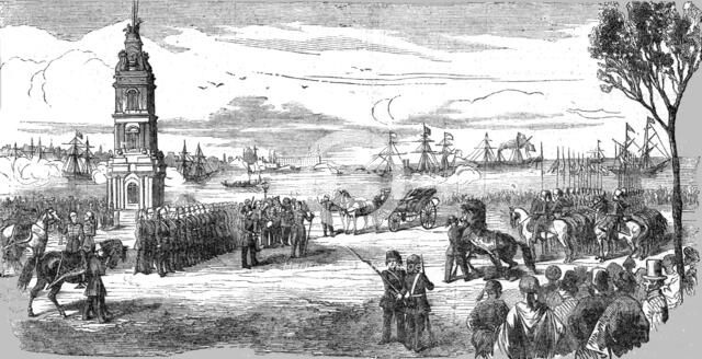 'Preparations for the Reception of Prince Napoleon at Constantinople', 1854. Creator: Unknown.