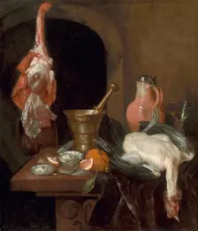 Preparations for a Meal, 1664. Creator: Abraham van Beyeren