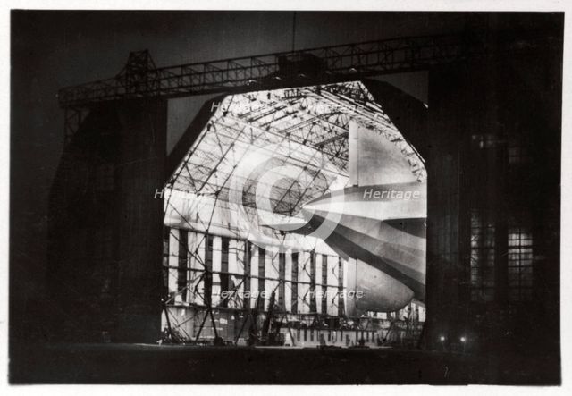 Preparations for a night flight, Zeppelin LZ 127 'Graf Zeppelin', 1933. Artist: Unknown